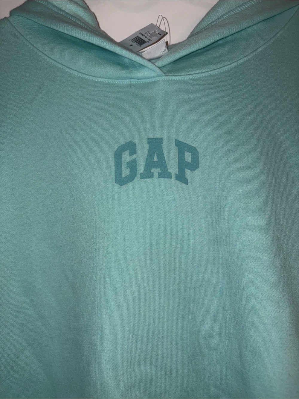 NWT GAP Kids Mint Teal Logo Pullover Hoodie